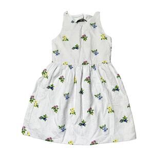 Janie And Jack Floral Jacquard Dress Size 8